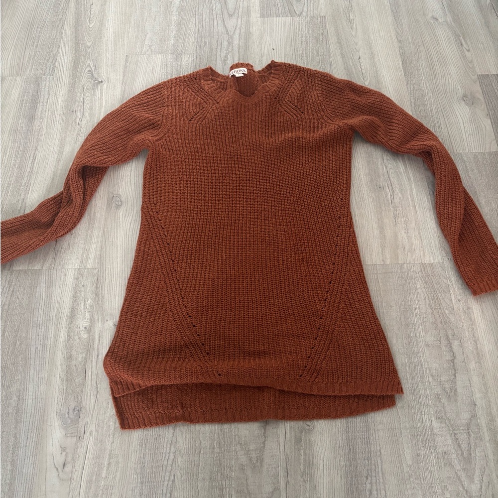 Burnt orange sweater